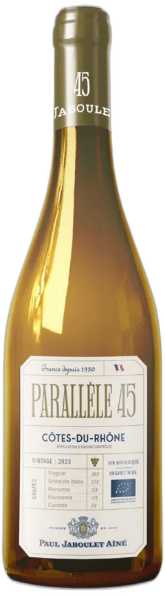photo du vin Parallele 45 Blanc Côtes du Rhône Jaboulet