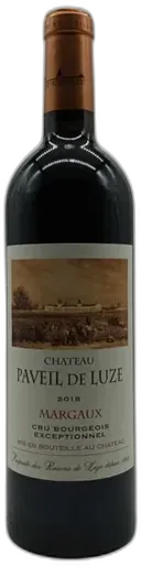 photo du vin Château Paveil de Luze Cru Bourgeois Exceptionnel Aop Margaux 2018