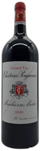capture du vin Magnum Château Poujeaux Aop Moulis-en-Médoc 2020