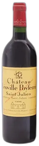 capture du vin Château Léoville-Poyferré Saint-Julien 2ème Grand Cru Classé Rouge 1996