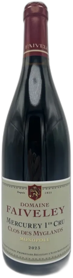 photo du vin Domaine Faiveley Mercurey 1er Cru Clos des Myglands