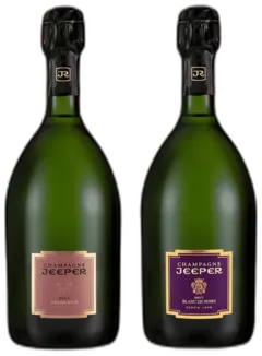 photo du vin Duo Champagnes Jeeper Blanc de Noirs Brut & Grand Rosé