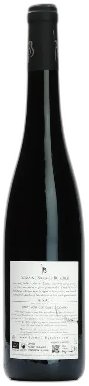 aperçu du vin Alsace Pinot Noir Coteaux Calcaires Barmès-Buecher