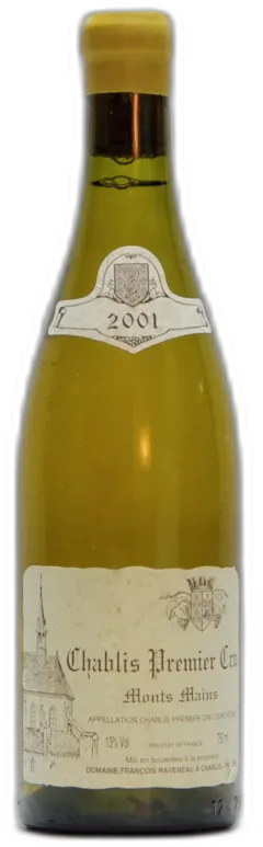 photo du vin 2001 Domaine Francois Raveneau, Chablis 1er Cru Monts Mains