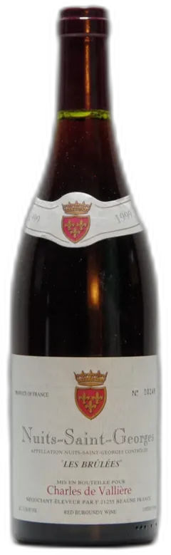 photos du vin 1999 Charles de Vallière, Nuits-Saint-Georges les Brulées