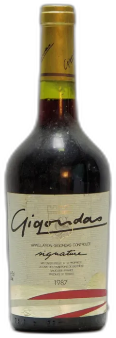 photo du vin 1987 la Cave des Vignerons de Gigondas, Gigondas Signature