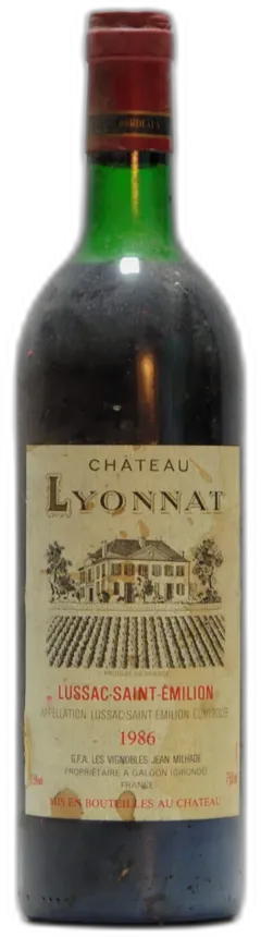 capture du vin 1986 Château Lyonnat, Lussac Saint Emilion