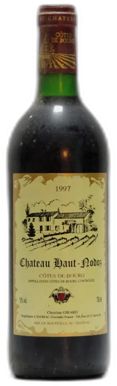 illustration du vin 1997 Château Haut-Modoz, Cotes de Bourg