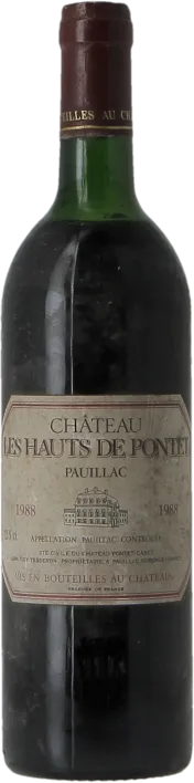 illustration du vin Chateau les Hauts de Pontet
