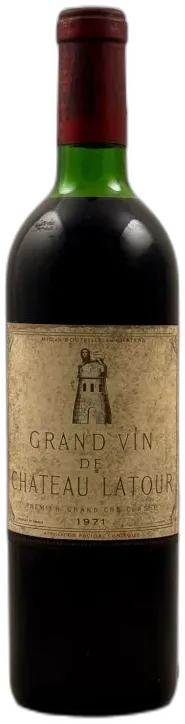 capture du vin Latour Pauillac 1971