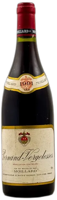 image du vin Moillard Pernand-Vergelesses 1991