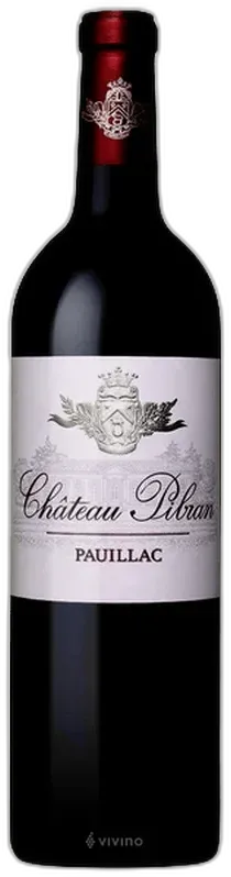 vue du vin Pibran Pauillac Aoc 1500
