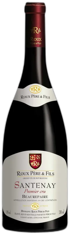 vue du vin Santenay 1er Cru 'Beaurepaire' 2023 Domaine Roux