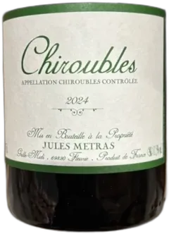 illustration du vin Jules Métras Chiroubles la Montagne