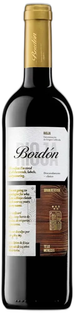 image du vin Bordón Gran Reserva