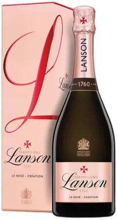 vue du vin Brut Aoc le Rosé Création Lanson