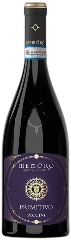 capture du vin Puglia Igt Primitivo Memŏro 4 Elementi Piccini 1882 2024