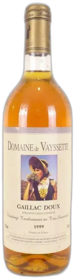 photo du vin Vendange Tardive Tris Successifs Moelleux