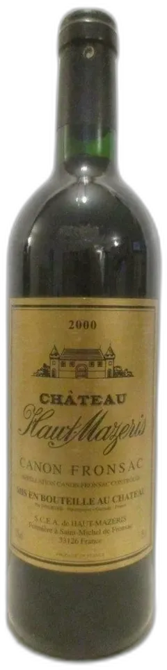 photo du vin Château Haut-Mazeris