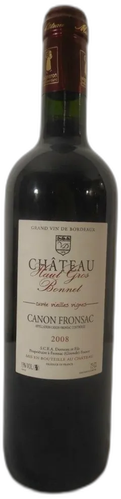 photo du vin Château Haut Gros Bonnet Vieilles Vignes