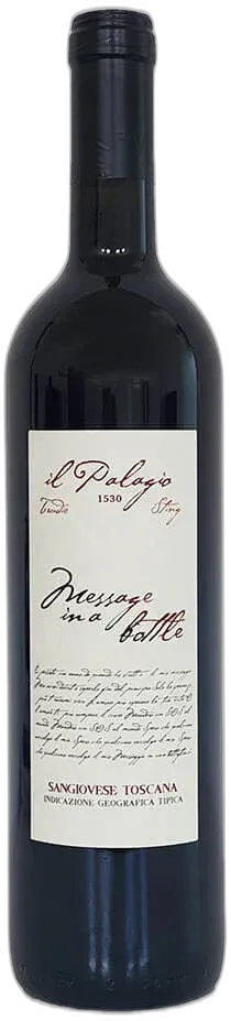 photos du vin Sangiovese Message in a Bottle Igt Édition Limitée il Palagio Sting