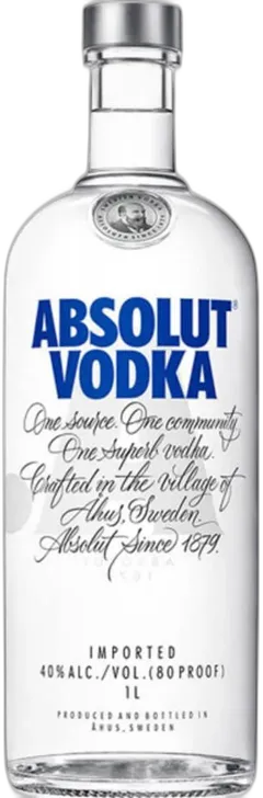 capture du vin Vodka Absolut Clear