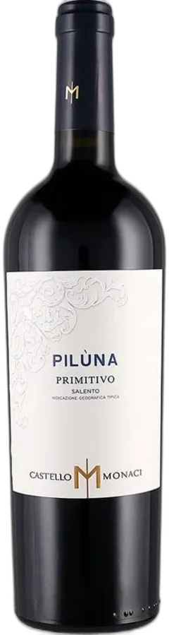 photo du vin Primitivo Salento Igt Piluna Castello Dei Monaci