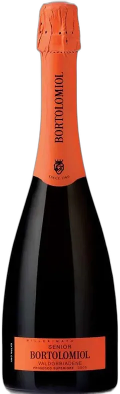 image du vin Valdobbiadene Prosecco Superiore Docg Extra Dry Millesimato Senior Bortolomiol