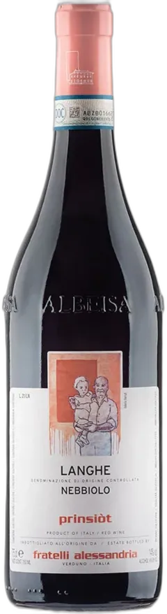 photo du vin Langhe Nebbiolo Doc Prinsiot Fratelli Alessandria