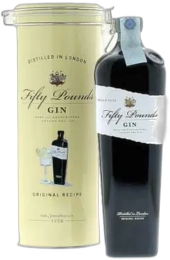 photo du vin Fifty Pounds London Dry Gin Con Astuccio Latta