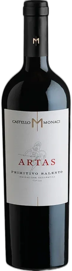 vue du vin Primitivo Salento Igt Magnum Artas Castello Monaci