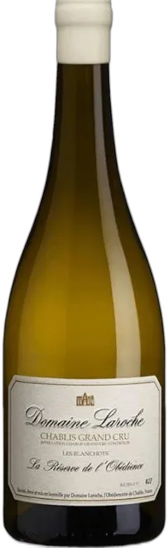 image du vin Chablis Aoc les Blanchots Rèserve de l’Obèdience Domaine Laroche