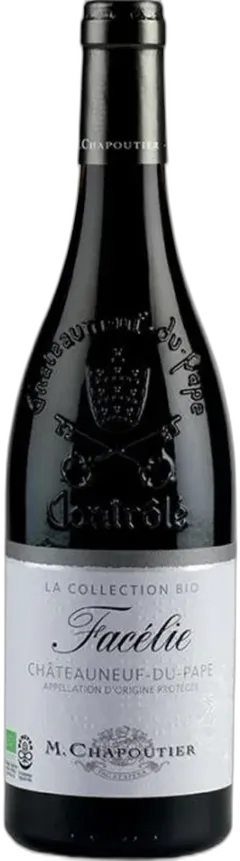 vue du vin Chateauneuf du Pape Facèlie Bio m Chapoutier