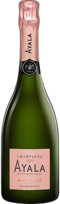 vue du vin Champagne Aoc Rosè Majeur Ayala