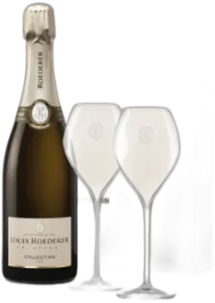 photo du vin Deluxe: 1 Bottiglia Collection 244 2 Flute da cl. 28 5 de Louis Roederer