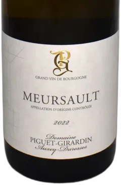 photo du vin Meursault 1er Cru Charmes Piguet Girardin