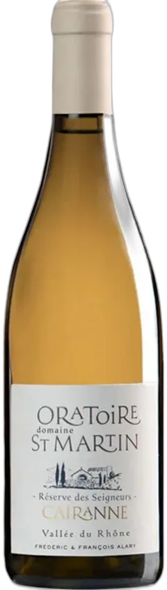 vue du vin Côtes du Rhône Blanc Cairanne Reserve des Seigneurs Domaine de l’Operatoire st.Martin