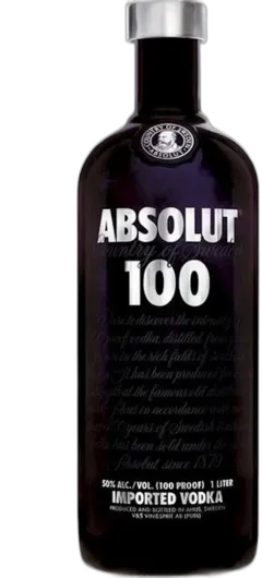 photo du vin Vodka Absolut 100 Etichetta Nera