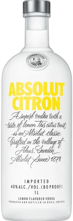 photo du vin Vodka Absolut Citron