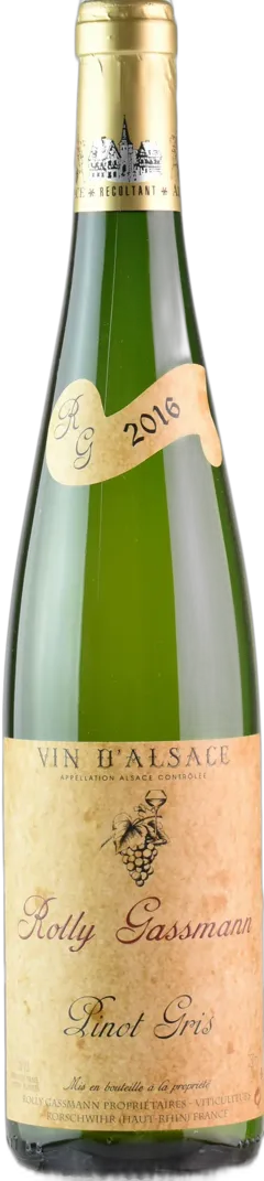 image du vin Rolly Gassmann Alsace Pinot Gris 2016