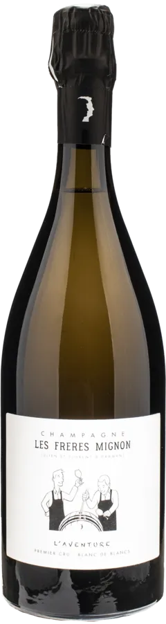 capture du vin les Freres Mignon Champagne 1er Cru Blanc de Blancs Extra Brut l’Aventure
