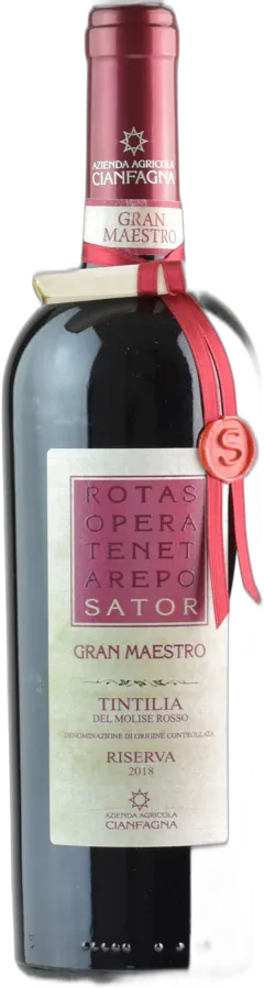 illustration du vin Cianfagna Sator Gran Maestro Tintilia Riserva