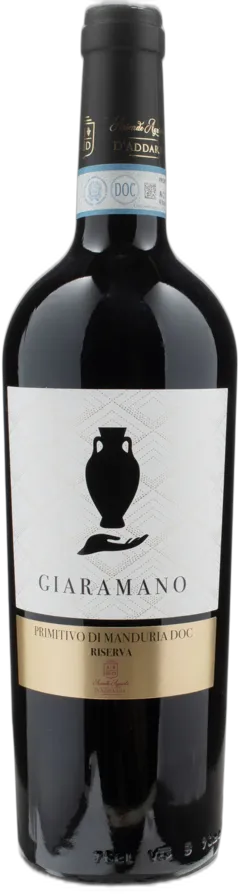 photo du vin d’Addario Primitivo di Manduria Giaramano Riserva 2018