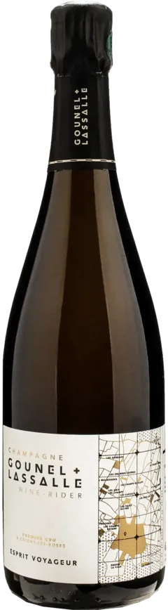 vue du vin Gounel Lassalle Champagne Esprit Voyageur 1er Cru Brut Nature