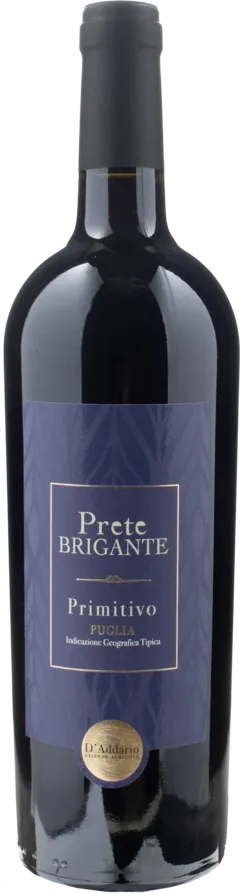 capture du vin d’Addario Primitivo Puglia Prete Brigante 2022