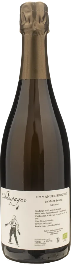 photo du vin Emmanuel Brochet Champagne le Mont Benoit Extra Brut