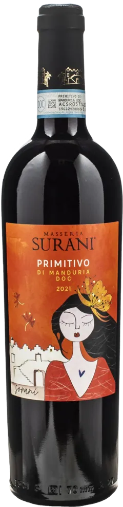 photo du vin Masseria Surani Primitivo di Manduria Sorani 2021