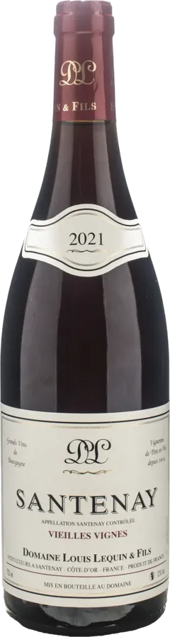 photo du vin Louis Lequin Santenay Rouge Vieilles Vignes 2021