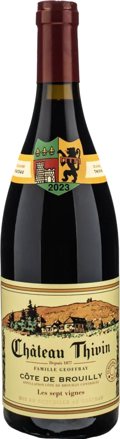 photo du vin Chateau Thivin Cote de Brouilly les Sept Vignes