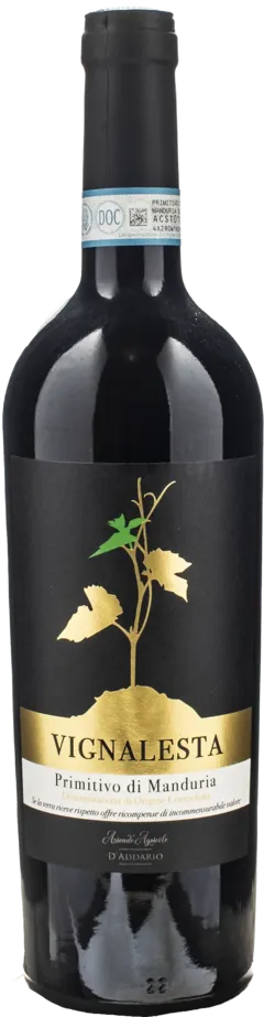 photo du vin d’Addario Primitivo di Manduria Vignalesta 2022